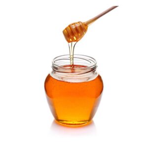jar of honey showing it drip